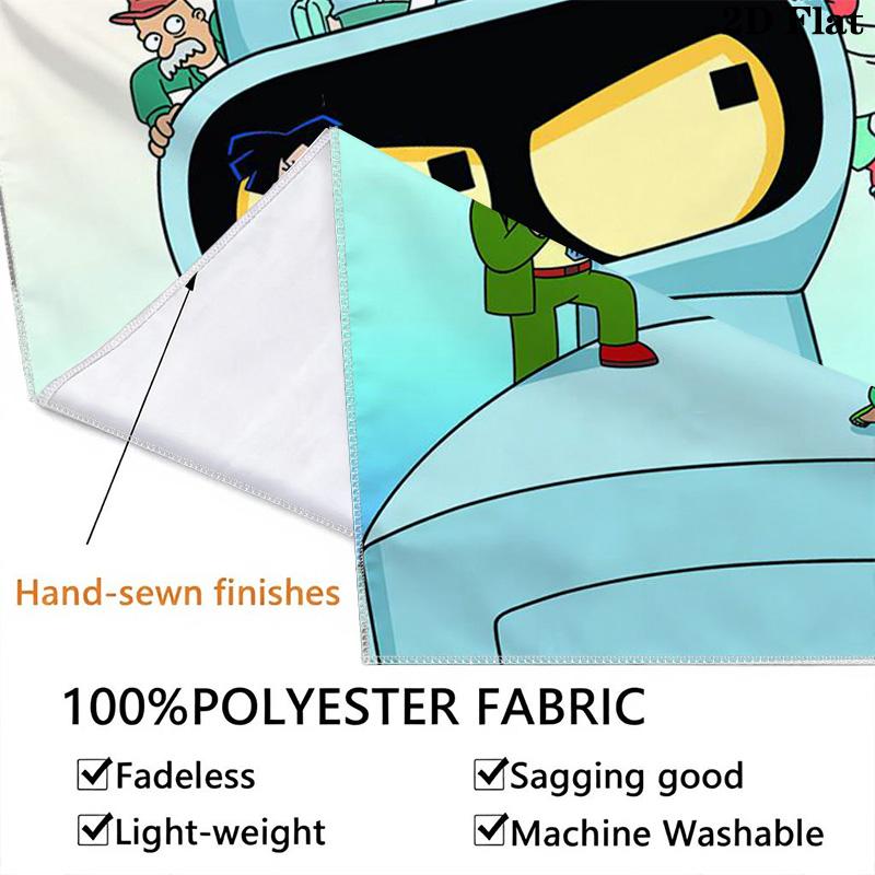 Future City Manga Pattern Home Decor Tapestry, Wall Hanging, Decorative RV Wall Cloth.XGT0914521