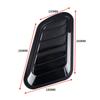 2Pcs Universal Car Decorative Cell Air Flow Intake Hood Scoop Bonnet Carbon Fiber Vent Cover Stickers Decoration Styling