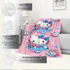 1pc Hello Kitty Bouquet Home Decor Blanket - Seasonal universal cozy washable gift for all ages, for all families, available in multiple siz