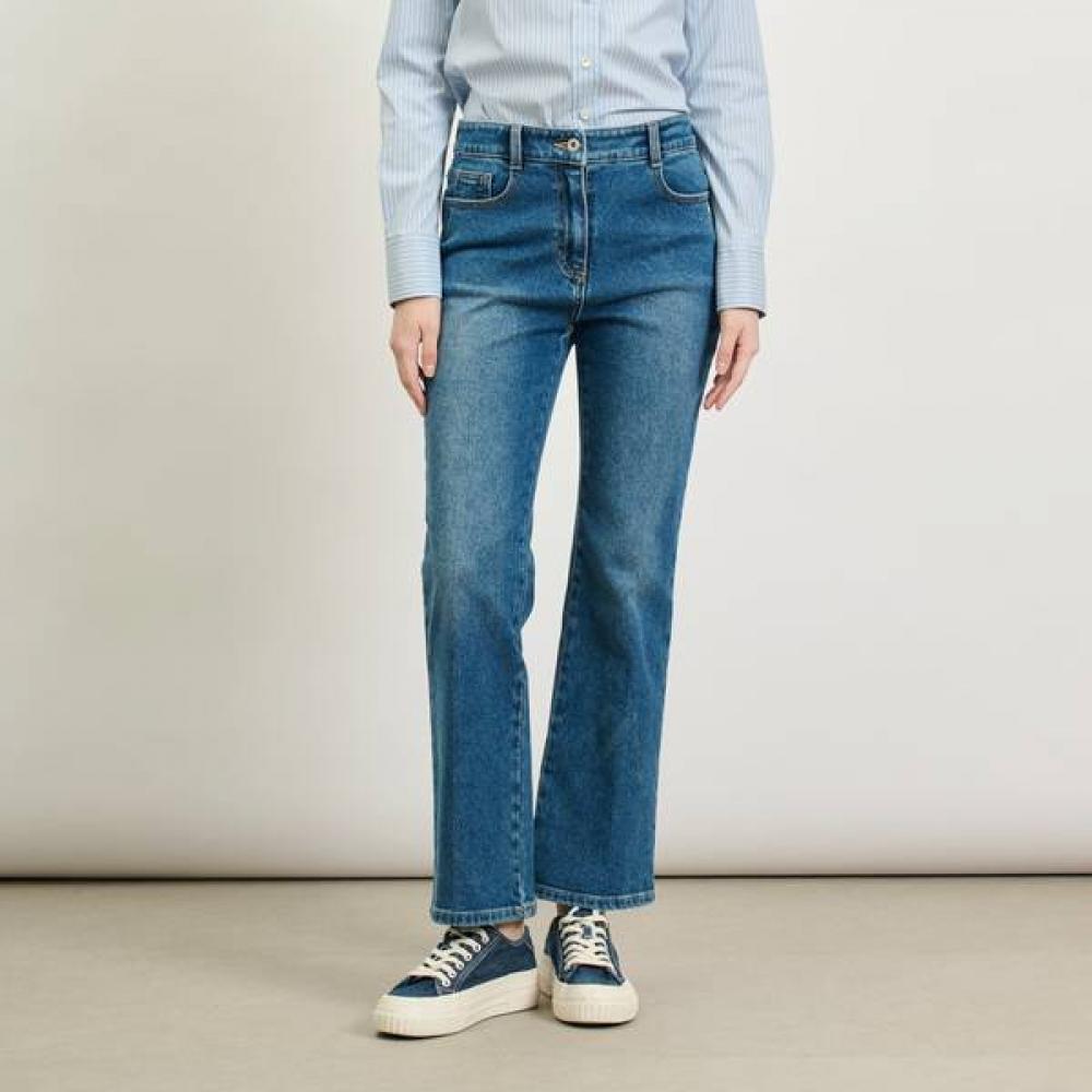 Bcbg Medium Blue Bootcut Denim Pants B5s1p360 Blue (53)/55