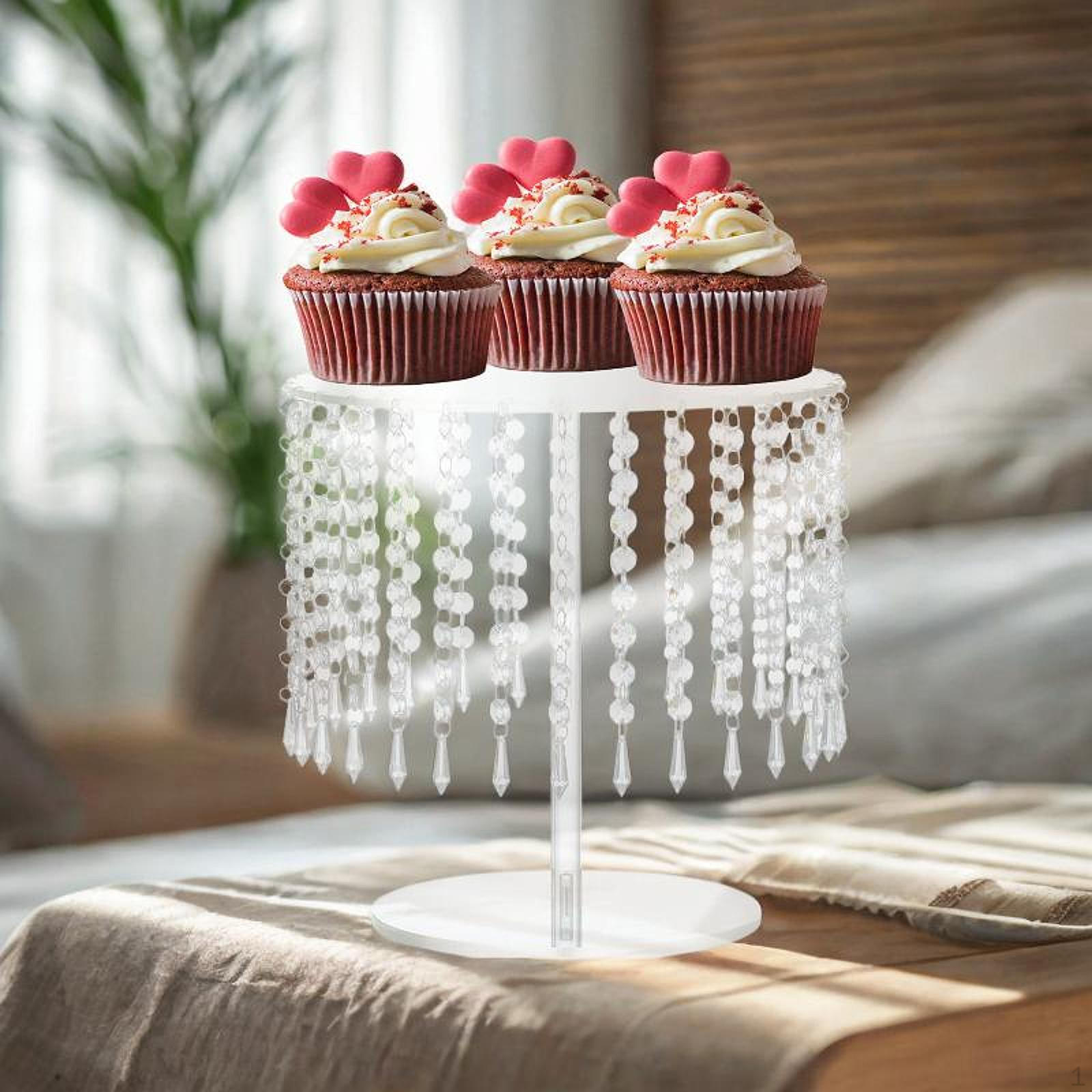 

Акриловая подставка для десерта, держатель для торта, простая сборка, поднос для выпечки, сервировка на день рождения Large