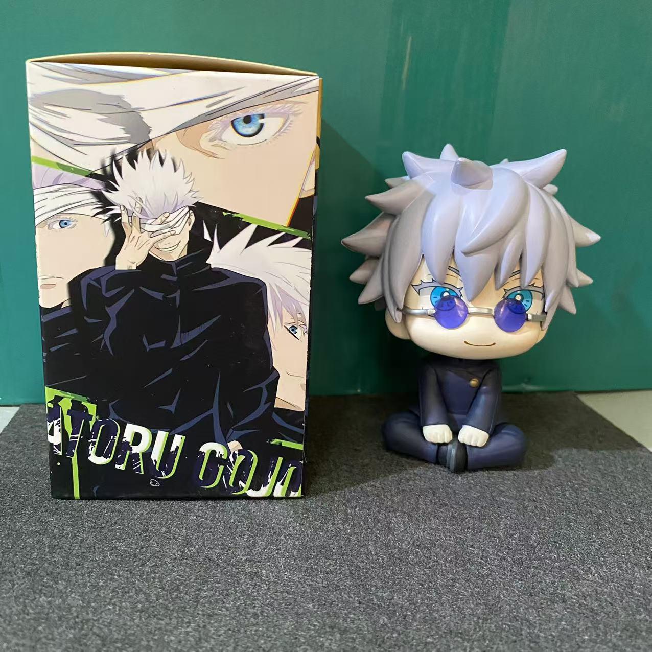 Ручная аниме-фигурка Jujutsu Kaisen Сугуру и Юдзи с черным кейсом Мегуми