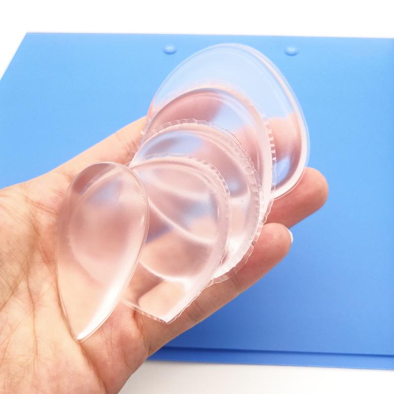 3D Silicone Makeup Puff - Water Drop, Heart, Round Shapes, Non-Absorbing, Wet & Dry Dual-Use, Bouncy, Ultimate Makeup Application Tool