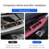 For BMW 5 seriese G60 2025-2025 Leather material Window lift panel glass button frame decorative stickers interior accessories