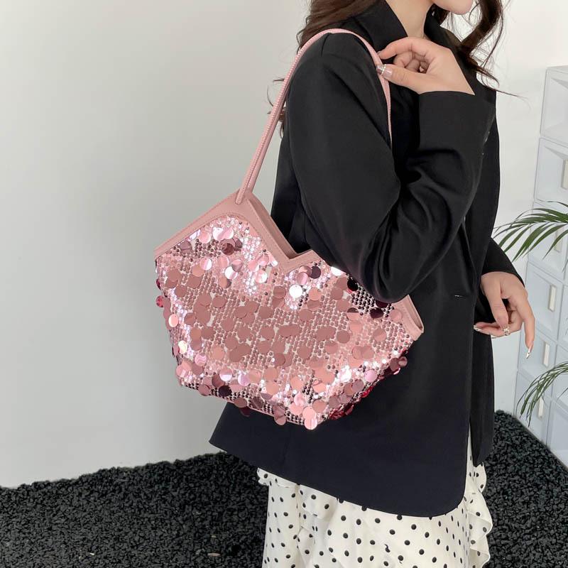 Women's Lux Sequin Shoulder Bag - 2026 Summer Collection