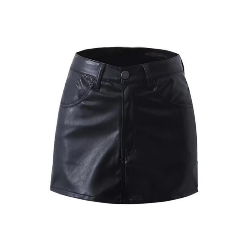 

Solid Color Hip Hugging Slim Fit Skirt Women Solid Color Sheath Slim Skirt Black L