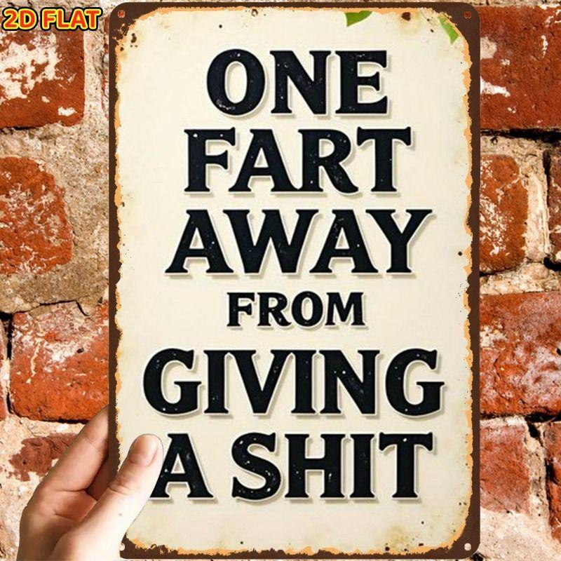 Metal Wall Sign Decorative Iron Plate Home Office Garden Art