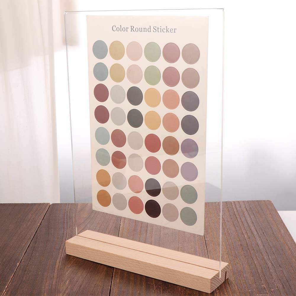Slant/straight Groove Menu Sign Holder Highly Transparent Acrylic Table Number Holder Cafe
