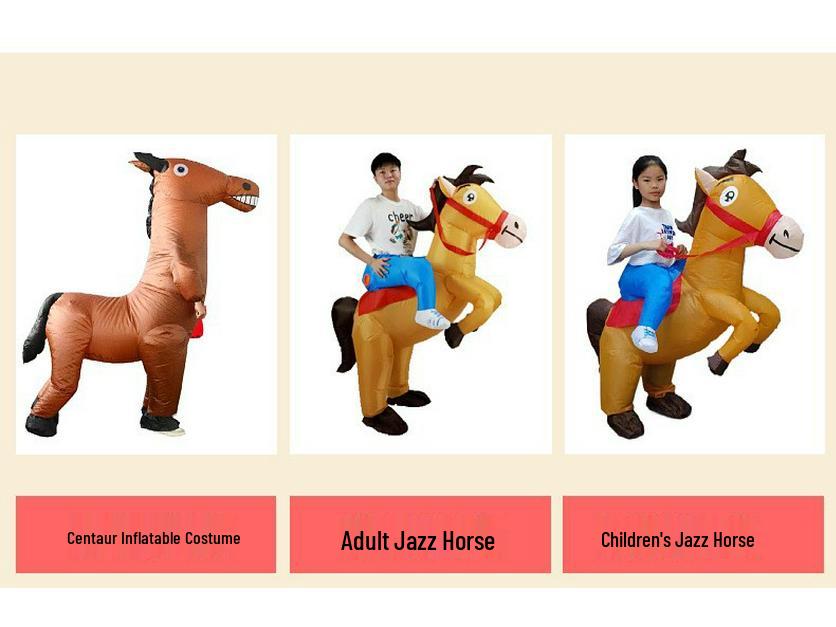 Adult Inflatable Horse Costume for Cosplay, Role Play, and Party Parades