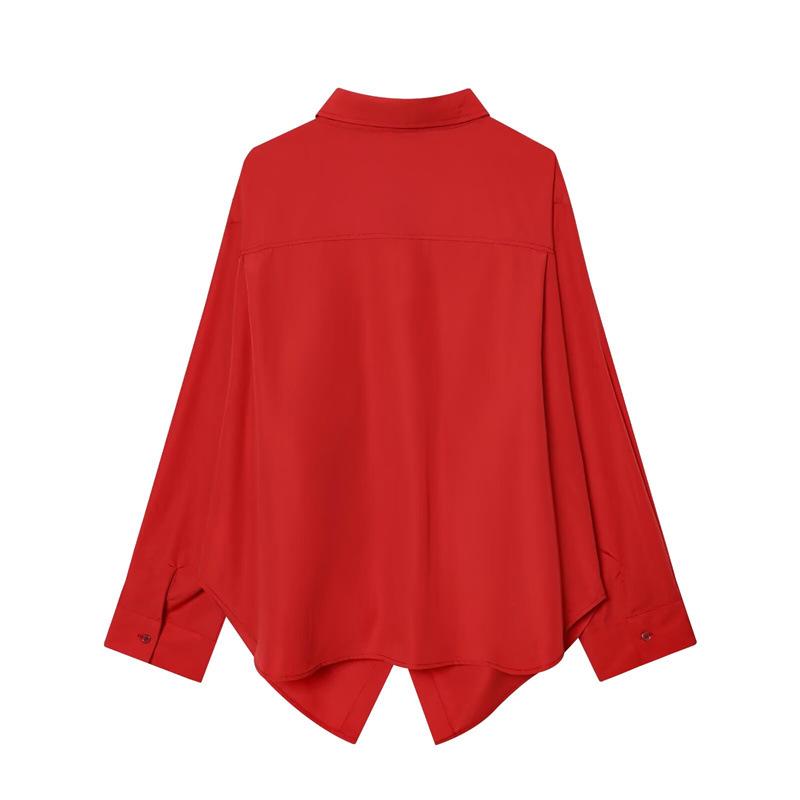 2025 Winter New European & American Style Women's Striped Batwing Sleeve Shirt