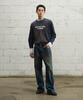 Keulaeki [Unisex] Paint Logo Ls Tee_Navy [Kr265Put472]
