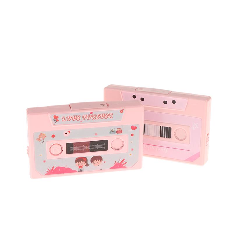 60-Second Diy Audio Voice Recorder Cassette Tape Shaped Recording Device Recordable Greeting Card For Birthday Valentines Day