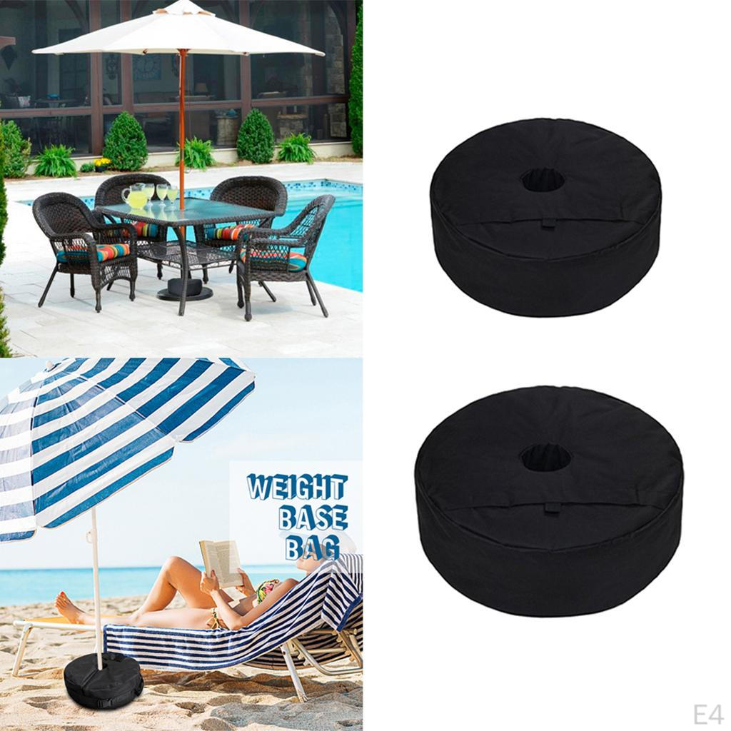 15 Inch /18 Round Umbrella Base Weight Sand Bag For Outdoor Patio Beach Up To 50 Lbs