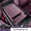 For 2026 XPENG L03 Armrest Storage Box Double Layer Under Center Console Organizer Tray Car Interior Storage Accessories 7HD