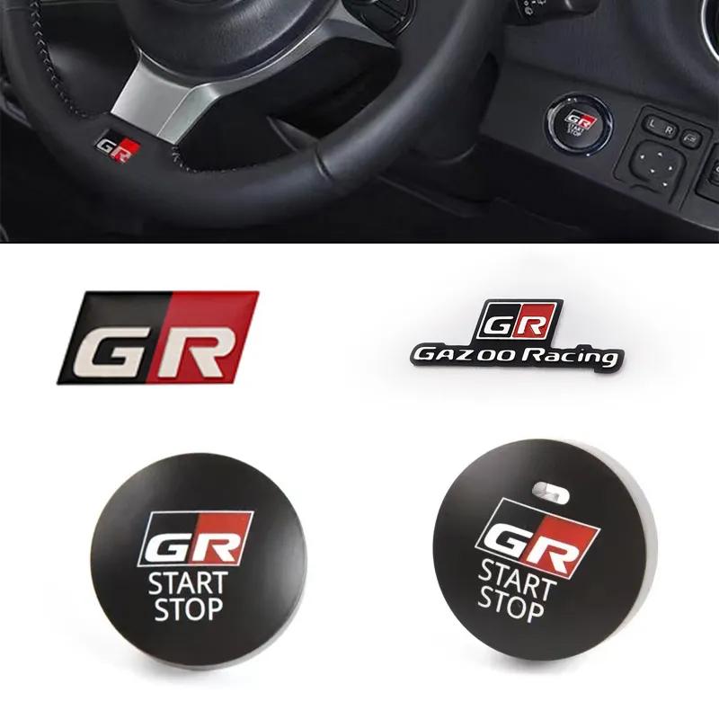 3D Metal Car Sticker Labeling Emblem Badge Decals For Sport GR Sport C-HR RAV4 Yaris Avensis Prado Prius Auto Accessories