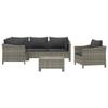 VidaXL Garden Lounge Set with Cushions 6 Pcs, Patio Furniture Set, Outdoor Furniture, Patio Sofa, Modern, 3187281