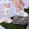 1Pair Cartoon High Waterproof Children'S Shoe Covers Protectors Anti-Slip Rain Proof Long Shoes Cover With Stretchy Cuff