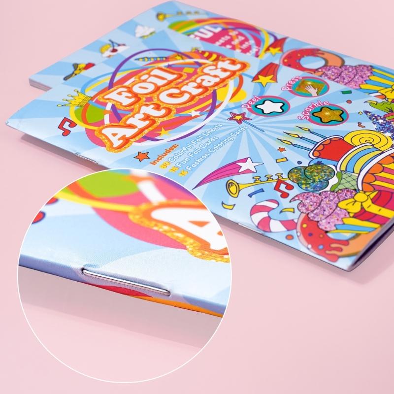 Birthday Theme Coloring Book Painting Book Foil Art Craft Set Graffiti Picture Drawing Book for Creative Painting