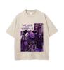Japanese Anime Nana Osaki Print Vintage Washed Tshirt Harajuku Streetwear Graphic T-Shirt Summer Short Sleeve Cotton Tshirt