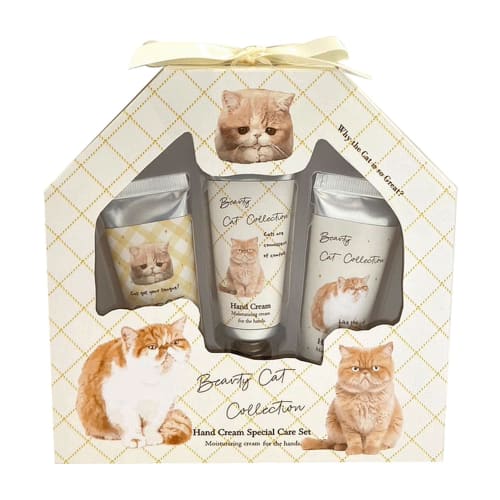 Cozy Company Hand Cream 3-Piece Special Care Set, Birthday Gift for Women, Small Gift, Exotic Shorthair, Relaxing Scent, 172581
