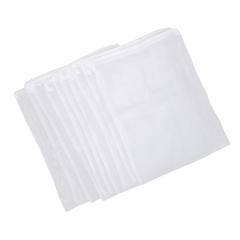 10Pcs Aquarium Filter Media Bags with Zipper Reusable Fish Tank Fine Mesh Bags for Activated Carbon