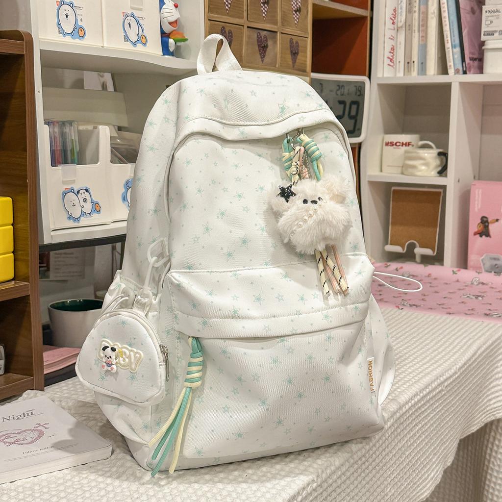 Schoolbag New High-value Star Schoolbag Sweet Girl Student Party Commuting Backpack Large-capacity Leisure Travel Backpack