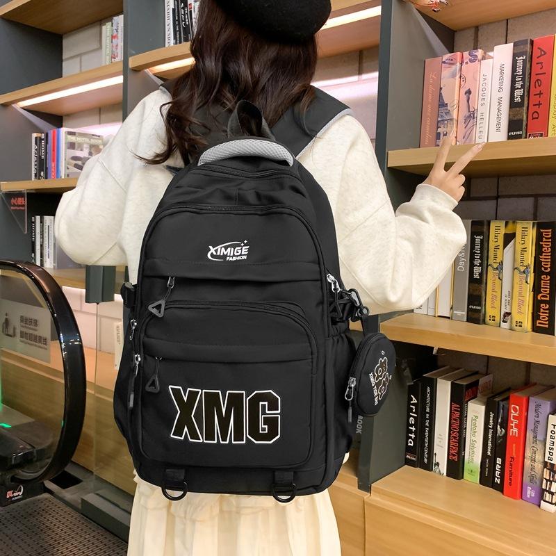 Schoolbag Japanese tooling schoolbag female Korean version ins primary school student change bag backpack large capacity junior high school student 