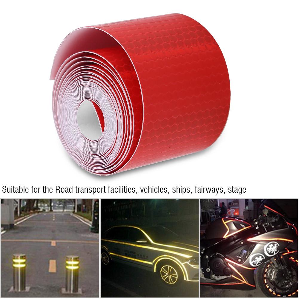 5cmx Adhesive Reflective Tape Roll Sticker For Trailers Cars Bikes Blue