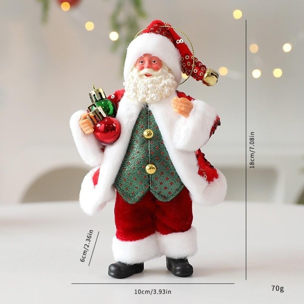 

Home Decoration Santa Claus Decorations Cute 18cm Santa Claus Doll Sitting Santa Claus Christmas Supplies New Year s Supplies
