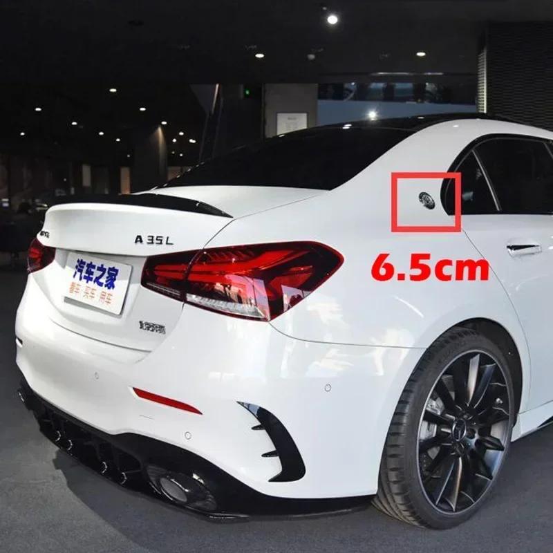 Car Sticker For Benz 6.5cm Apple Tree Logo AMG Metal Car Emblem Rear C Pillar Side Badge for Mercedes Benz A C E GLA GLC GLE Sti