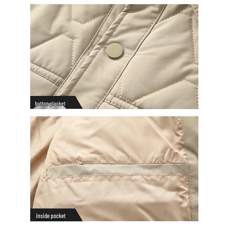 ROMON Men's Business Casual Lapel Padded Jacket