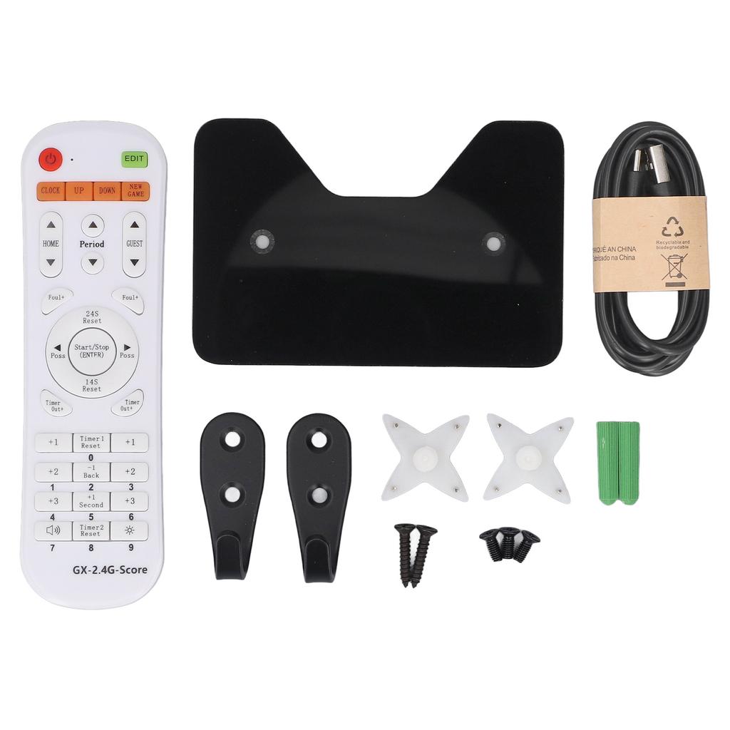 LED Electronic Scoreboard 5 Digit Portable Basketball Digital Scoreboard with Remote Control