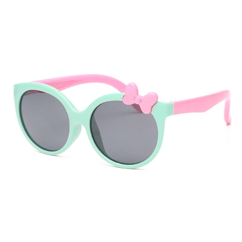Children'S Silicone Sunglasses Baby Sunglasses Cartoon Cute Princess Polarized Sunglasses Girl Tide