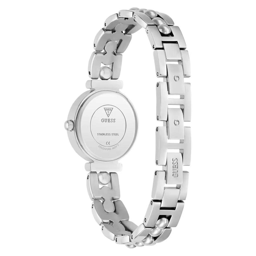 Guess Leena GW0994L1 Women's Watch Silver Stainless Steel Crystal White Dial