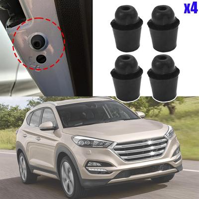 4x Pour Hyundai Sonata Santa Fe Getz Starex Solaris Creta Tampon de Pare-chocs de Porte Anti-Choc Butée en Caoutchouc 8219128010 Noir Neuf