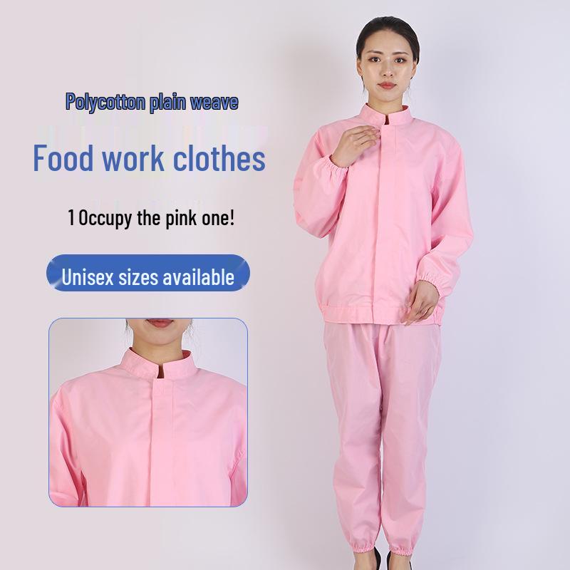 Unisex White Workwear Set for Catering, Food Industry, and Bio-Pharmaceuticals