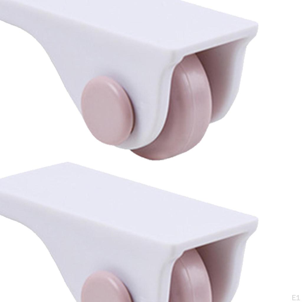 4Pcs Self Casters Wheels with Degree Universal Rotation Small Pulleys Sticky Wheel Roller Ball for