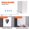Retractable Clothesline Washing Clothes Hanger Laundry Drying Line Indoor Outdoor Wall-mounted Balcony Invisible Drying Lines 4M Stainless Steel