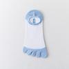 Five-Finger Socks Women'S Stockings Spring And Summer Thin Cotton Sweat-Absorbing Anti-Take-Off Socks Invisible Socks Shallow Mouth Boneless Toe Socks