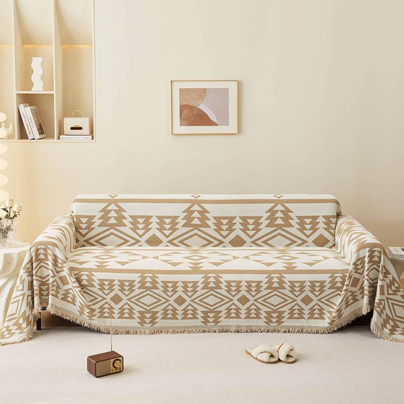 Regenbogen-Linien, Chenille-Sofabezug, Stoff, Sofadeckenbezug, vollständiger Bezug, universeller Couch-Handtuchbezug, staubdicht, Sofakissenbezug