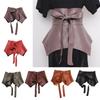 Peplum Waist Cincher Elegant Chain for Dress Elastic Ruffle Waistband Trendy Underbust Waist Chain Wide Belt
