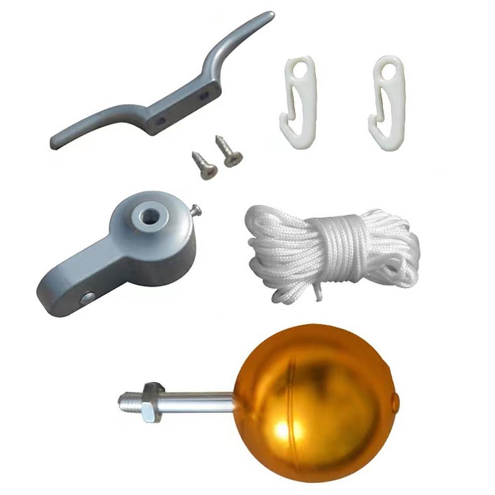 Flagpole Accessory Kit Gold Plated Flagpole Cap Outdoor Flagpole Accessories ball1