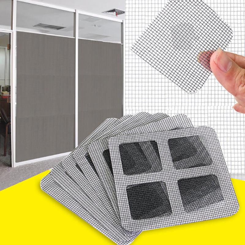 Window Door Screen Net Fix Repair Sticky Patch Self Adhesive Kit Covering Holes