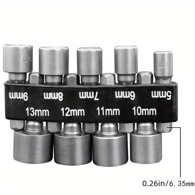 23pcs Internal Hexagonal Socket Wrench Screw Socket Electric Screwdriver Head Self Tapping Screw Power Nut Driver Drill Bit 1/4