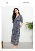 JUZUI Elegant Light Mature Wind Mesh Waist Floral Dress 2025 Summer New Style