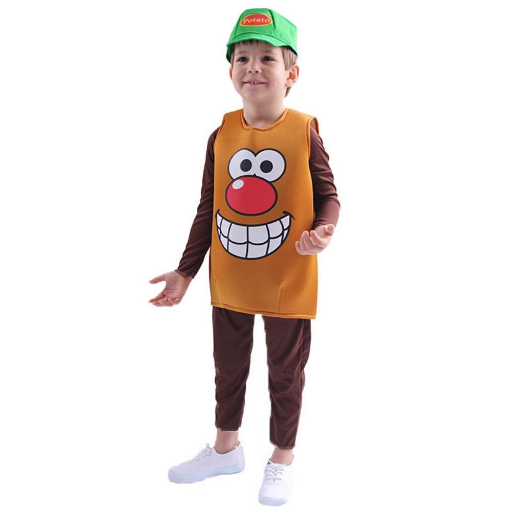 Performance Stage Children Cosplay Costume Pumpkin Cloak Kids Performance Suit Girl