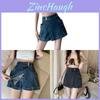 Denim Skirt Shorts With Irregular Design For Casual Summer Wear Women