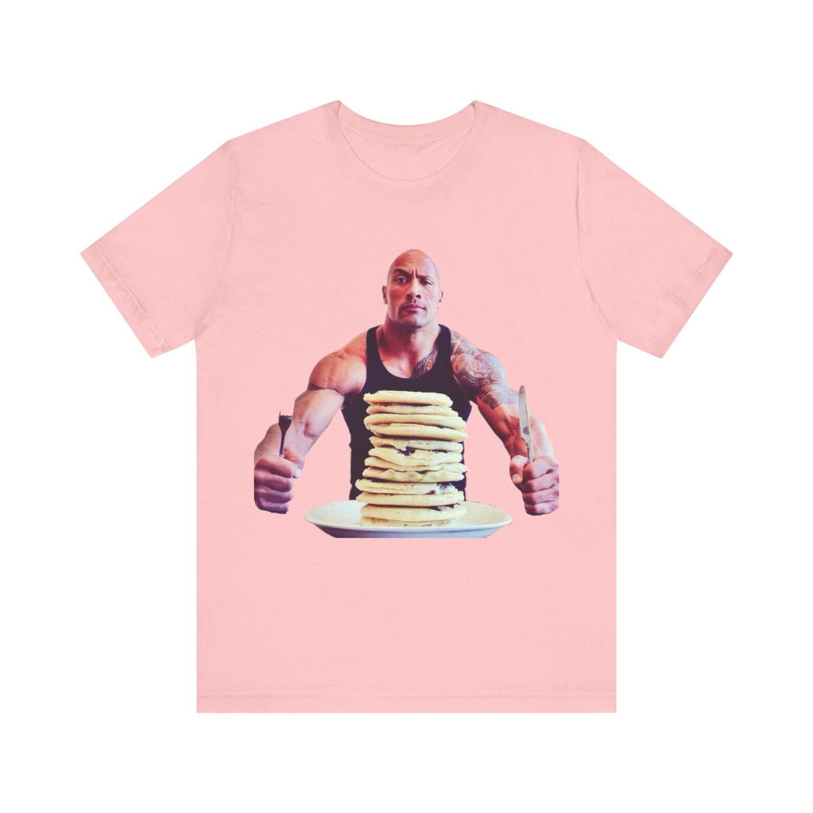 Dwayne The Rock Johnson x Pancake | Breakfast Munch | Unisex Tee 4XL