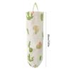 Cotton Linen Wall Hanging Trash Bag Dispenser For Kitchen Bathroom Garage Storage Sturdy And Tear Resistant