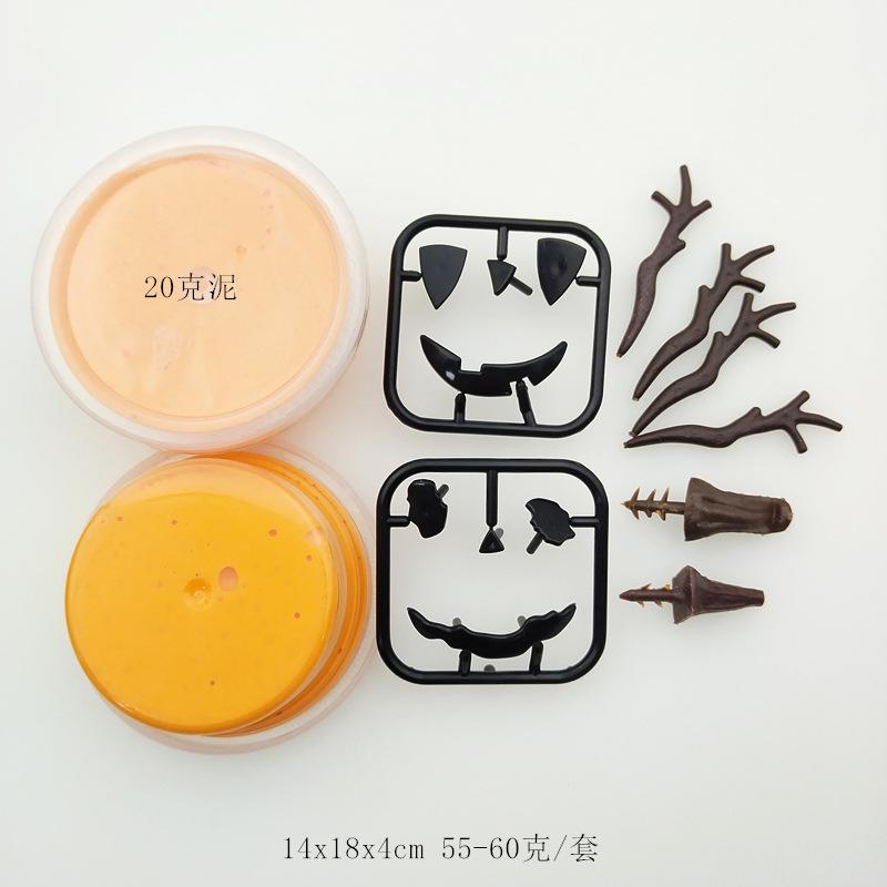 Pumpkin Ghost Clay Kit, Halloween Decoration Mini Creative Figurine, Kids Craft Toy Gift